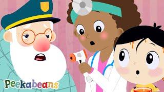 Going to Doctor Song |  Checkup Song with Peekabeans Kids Songs