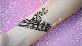 New Arabic Mehndi Design |  Simple And Easy Mehendi Designs | Creative HeArt