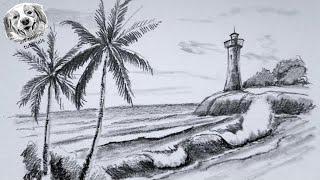 Creating a Realistic Beach Scene in Pencil: Step-by-Step Tutorial