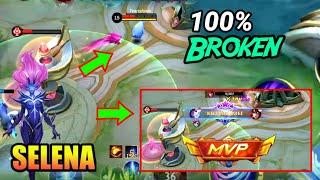 Broken Damage !! Mvp Roamer Selena Best Gameplay - Mobile Legends