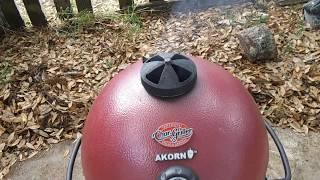 Testing Free AKORN Jr. Kamado Kooker Grill