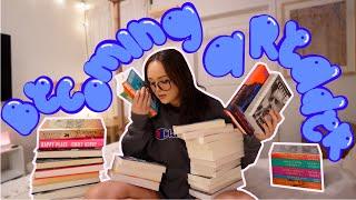 becoming a reader book shopping + haul & organizing my first bookshelf 