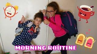 MORNING ROUTINE /avant l'école avec mamam