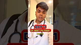 Starting my PG preparation  |MBBS life| Day-1 #shorts #neet #apronboy