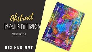 Easy Abstract Painting Art Tutorial | Simple Colorful Circles| How to Paint Abstract