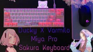 Ducky X Varmilo Miya Pro Sakura Mechanical Keyboard [Cherry MX Silent Red] UNBOXING