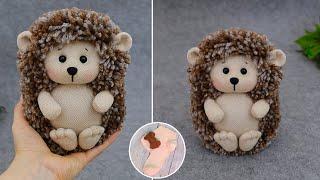 Cute hedgehog out of socks  DIY sock toys