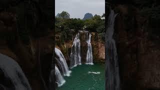 Vietnam Waterfall bạn Gioc #drone #autumn #dji #travel #dronelife #fly #sky #djimini4 #waterfoll