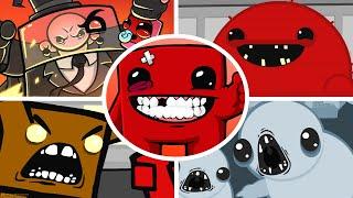 Super Meat Boy - All Bosses + Cutscenes (No Damage)