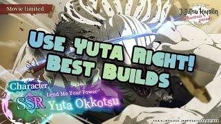 YUTA Best Builds Teams Recollections Game Modes Jujutsu Kaisen Phantom Parade "Global"