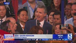 Newsom delivers California's delegates at DNC to seal Kamala Harris as presidential nominee