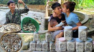 How to block streams with stones to catch fish - Processing and preservation | Linh's Life