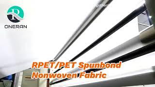 100% Recycled PET spunbond Nonwoven Fabric, RPET Spunbonded Non-woven Fabrics for shopping bag