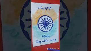 Easy kids art for republic day #shorts #youtubeshorts #craft #diy