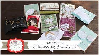 Einleitung Weihnachtsbastelei - Viele Ideen für Weihnachtskarten - Stampin´Up! - Weihnachtskarten