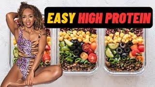 High Protein meal prep. for weight loss over 40 -  2 plant based