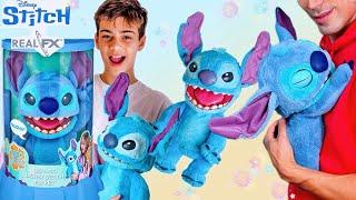 WOW !!!! Real FX Stitch Puppet Interactive Toy Unboxing | Disney Live Action Lilo & Stitch Talking