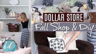 DOLLAR TREE & TARGET DOLLAR SPOT  Fall Farmhouse DIYs + decorate with me!