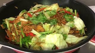 Stir fry sotanghon/canton Noodles #abbyskitchenvlog #food #asmr #cooking