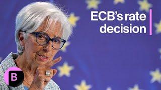 ECB Cuts Rates, Lagarde Press Conference