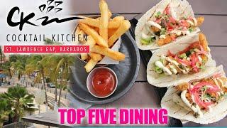 The BEST PLACE to eat in St. Lawrence Gap Barbados Cocktail Kitchen Restaurant