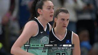 HIGHLIGHTS: Sabrina Ionescu Stuns Lynx With Game-Winning Three-Pointer To Take 2-1 WNBA Finals Lead