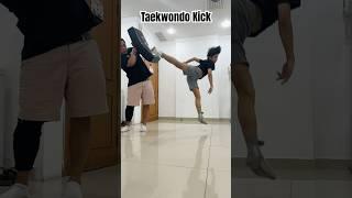 Taekwondo Intercept turning side kick |Tryin’ CJ Nicholas kick #taekwondo #martialarts #shorts