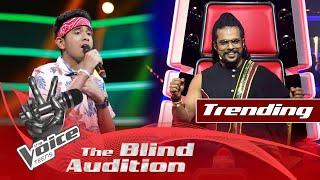 Danuk Lamasuriya | Ran Kurahan Mala (රන් කුරහන් මල) | Blind Auditions | The Voice Teens Sri Lanka