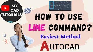 AutoCAD command line 2025 | Command line AutoCAD | How to use Line command in AutoCAD