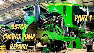 John Deere 9570R charge pump repair.