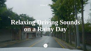 [White noise] Driving  in the Rain for Sleeping  l Bugak Skyway Road Tour 3 Hours