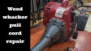 String trimmer pull cord repair