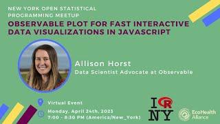 Allison Horst - Observable Plot for Fast Interactive Data Visualizations in JavaScript