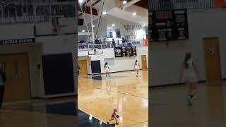 Record-Breaking Hook Shot?! Longest in High School Girls Basketball!