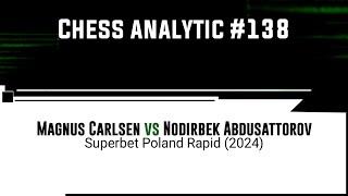 Magnus Carlsen vs Nodirbek Abdusattorov | Superbet Poland Rapid (2024)