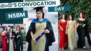 නංගිගේ graduation day එකNSBM green university convocation