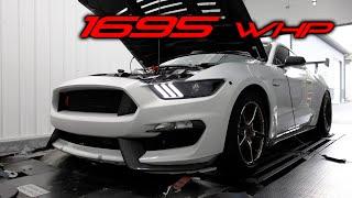 1600R Twin Turbo Shelby GT350R Dyno Testing | 1695 whp