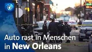 Auto rast in feiernde Menschen in New Orleans – zehn Tote