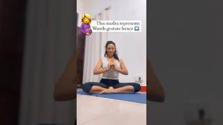 Yoni mudra - Womb Gesture | Feel Like Unborn Baby in Womb #shorts #yonimudra #feminineenergy #yoga