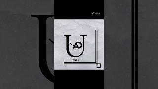 UDAY NAME LOGO #logo #design #trending #viral #ytshorts #art #shorts ️ 