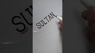 Sultan Calligraphy #art #handwriting #calligrahy #english