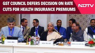 Nirmala Sitharaman | 55th GST Council Meet Defers Decision On Health Insurance Premium Rate Cuts