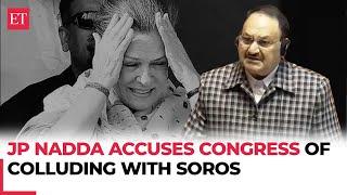 BJP President JP Nadda names Sonia Gandhi in Soros-funded organisation in Rajya Sabha