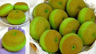 RESEP DONAT PANDAN SUPER GEMBUL DENGAN WHITE RING KOKOH TAHAN 3 HARI