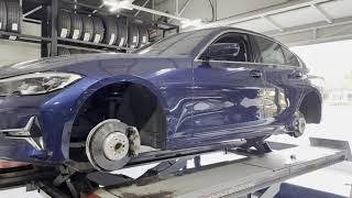 BMW 330i 윈터타이어 장착 예일모터스 유성점에 보관 해두었던  윈터 타이어 장착 BMW 330i winter tires installed
