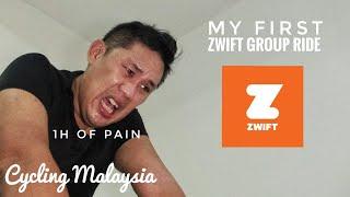 Zwift #01 : My first ever Zwift Group ride experience.