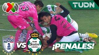 ¡PENALES! ¡BYE PACHUCA! | Pachuca 4 (2)- (4) 4 Santos | CL2023 - REPECHAJE | TUDN