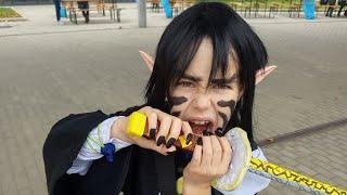 Kaigaku cosplay on stage! (Demon Slayer)