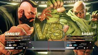 SFV Champion Edition  Dynamite (Zangief) Vs mighty_strike (Sagat)  Online Match's 05-29-2023