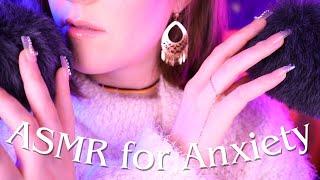 ASMR Autogenic Technique AUF DEUTSCH for Anxiety Relief (Fluffy Mic Scratching, Whispering, Rain) 